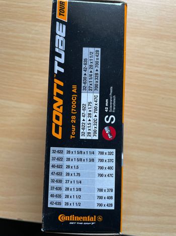 Used Continental Conti Tube Tour 28 (700C) Presta 42mm bike — image 2 of 3