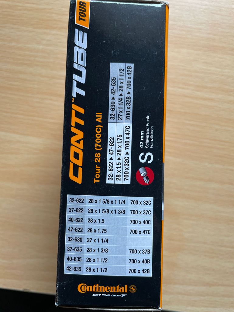 Used Continental Conti Tube Tour 28 (700C) Presta 42mm bike — image 2 of 3