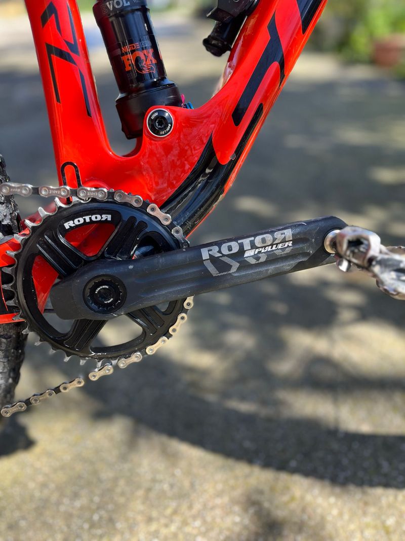 Used Rotor INPower DM Direct Mount MTB Power Meter Drivetrain & Pedals