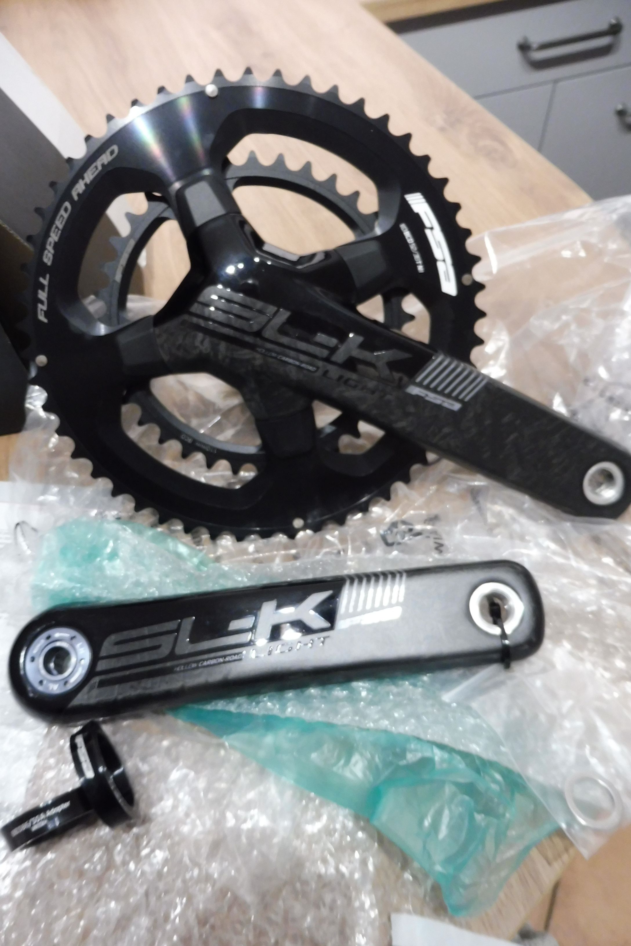 FSA SL-K LIGHT ABS BB386EVO カーボン クランクセット 50-34T 172.5mm