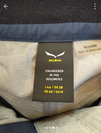 Used salewa Pantalon ski de randonnée Sella Femme bike — image 8 of 9