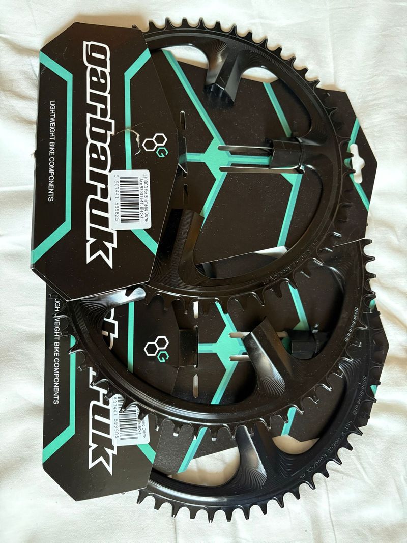 Brugt Gabaruk Kettenblatt Round 1-fach narrow-wide LK 110 mm Shimano FC-R9100 asymmetrisch Drivetrain & Pedals