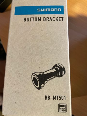 Brugt Shimano BB-MT501 68mm 73mm bike — billede 2 af 3