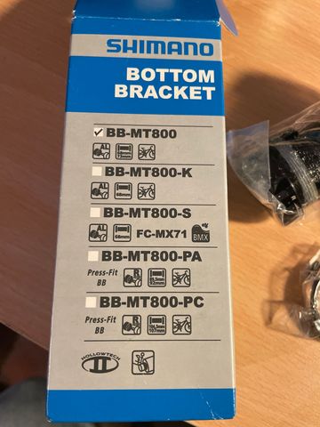 Shimano BB-MT800 68-73mm bike d'occasion — image 4 sur 5