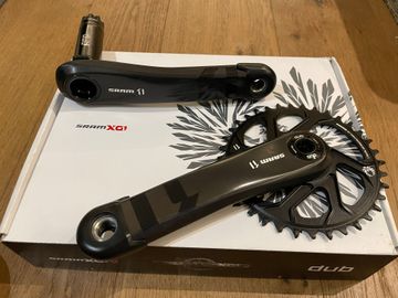Sram X1 Carbon Crank Drivetrain & Pedals usato