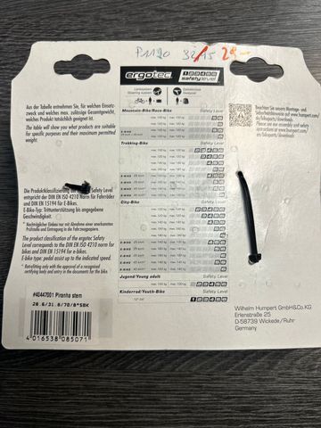 Gebrauchtes Ergotec Potence 70mm bike — Bild 2 von 5