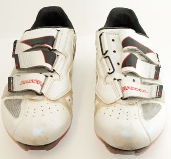 Scarpe Ciclismo Strada Diadora Globe - Nere Sabbia, Chiusura Velcro - Nuove
