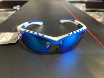 Używany RPJ Occhiali da sole ciclismo Riley Bianco/Blu Cycling Accessories