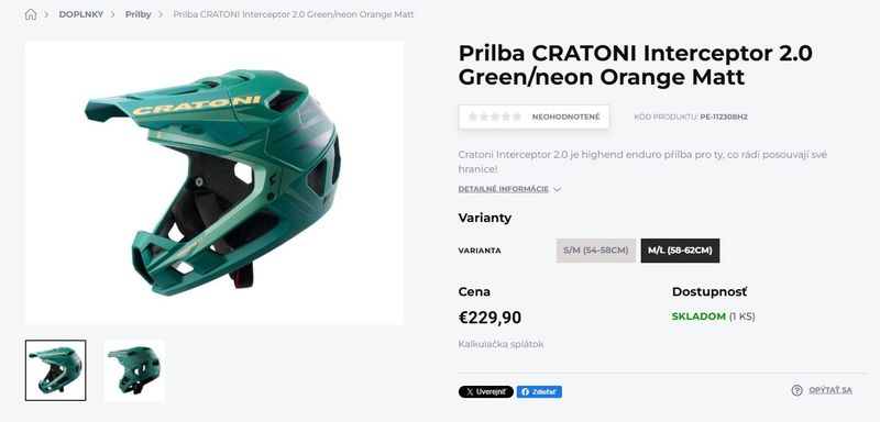 Used cratoni Interceptor 2.0 Fullface Helmet 2024 bike — image 8 of 8