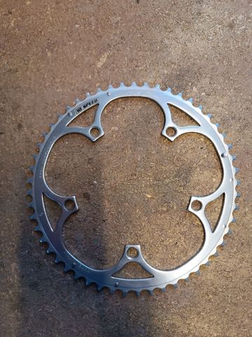 Brugt Campagnolo 10-Speed 53T Chainring Drivetrain & Pedals