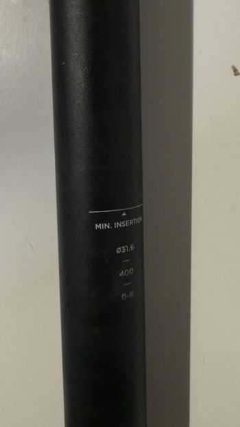 OnOff, Sulfur 0R Seatpost 400mm 31.6mm