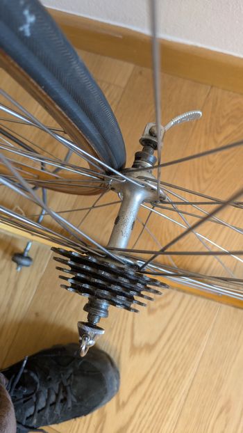 Used Campagnolo Coppia ruote vintage in legno bike — image 5 of 5
