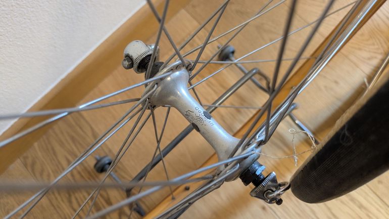 Used Campagnolo Coppia ruote vintage in legno bike — image 4 of 5