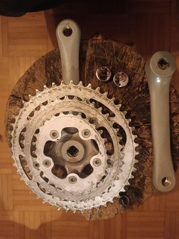 Used ofmega S.I.O. Kurbelgarnitur 170mm Sistema Ingranaggi Ovali bike — image 2 of 5