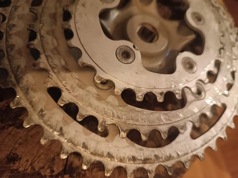 Used ofmega S.I.O. Kurbelgarnitur 170mm Sistema Ingranaggi Ovali bike — image 3 of 5