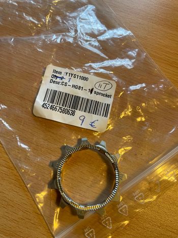 Used Shimano Sprocket 11T (Y1YS11000) for 10s Cassette bike — image 5 of 5