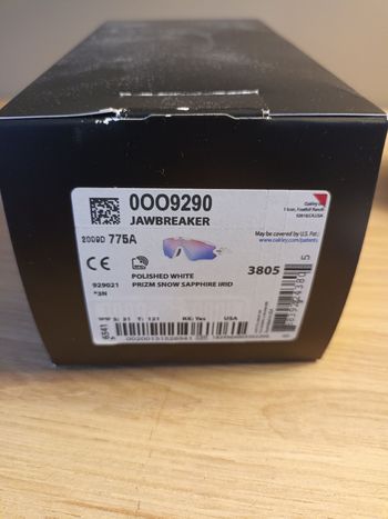 Used Oakley Jawbreaker Prizm Snow Sapphire Goggles 2025 bike — image 6 of 7