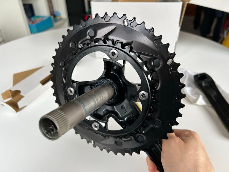 Used Shimano FC-RS520 Crankset 2x12sp 34-50 172.5mm 2025 bike — image 3 of 6