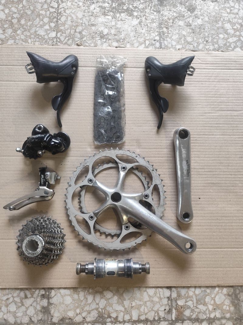 Used misto campagnolo/Shimano Gruppo Misto Campagnolo Shimano Groupset