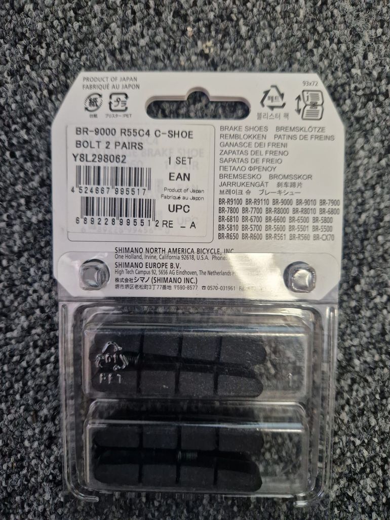 Used Shimano Brake shoes R55C4 2025 bike — image 3 of 3