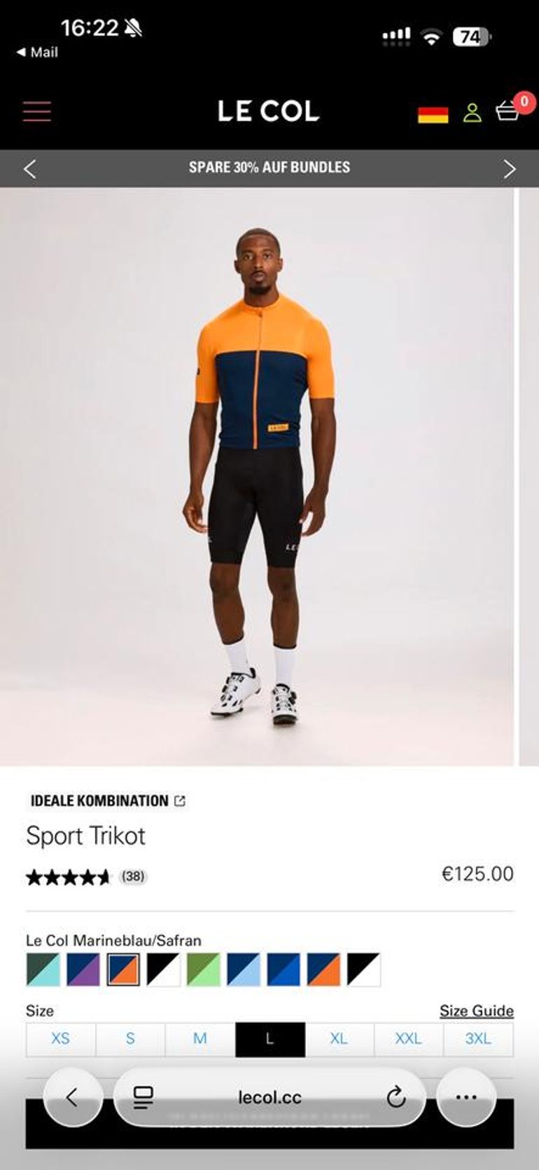 Used Le Col Sport Kurzarm Trikot 2026 bike — image 1 of 4