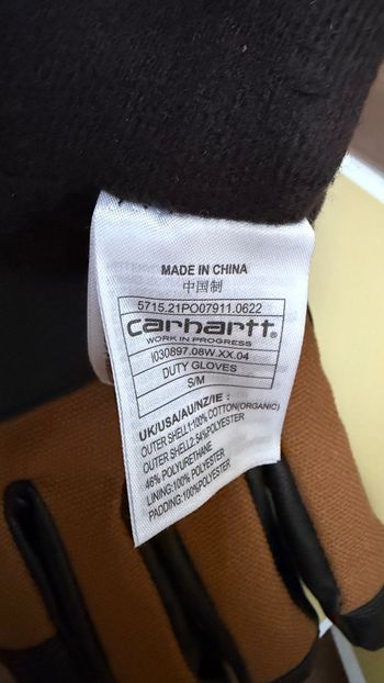 Used carhartt Duty Gloves Hamilton Brown - Black taille S - M bike — image 11 of 13