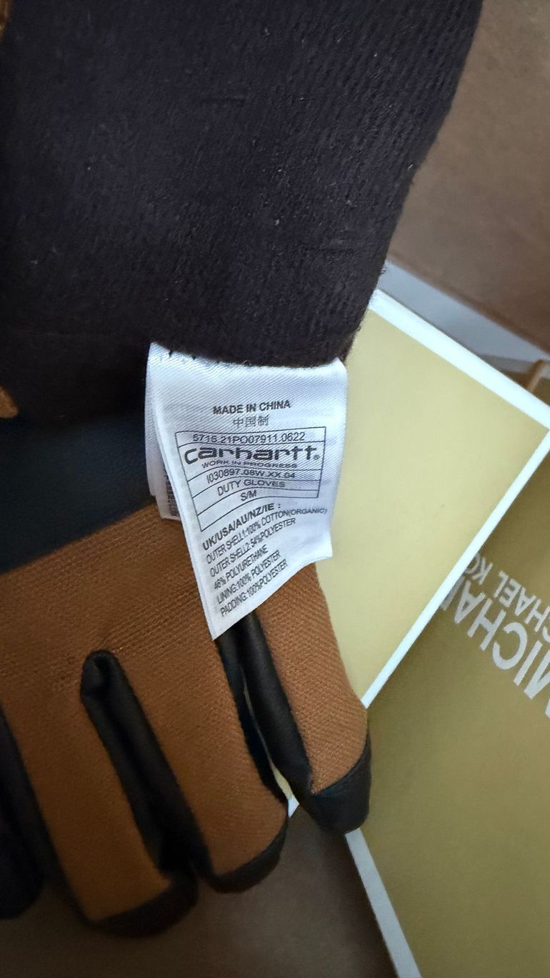 Used carhartt Duty Gloves Hamilton Brown - Black taille S - M bike — image 10 of 13