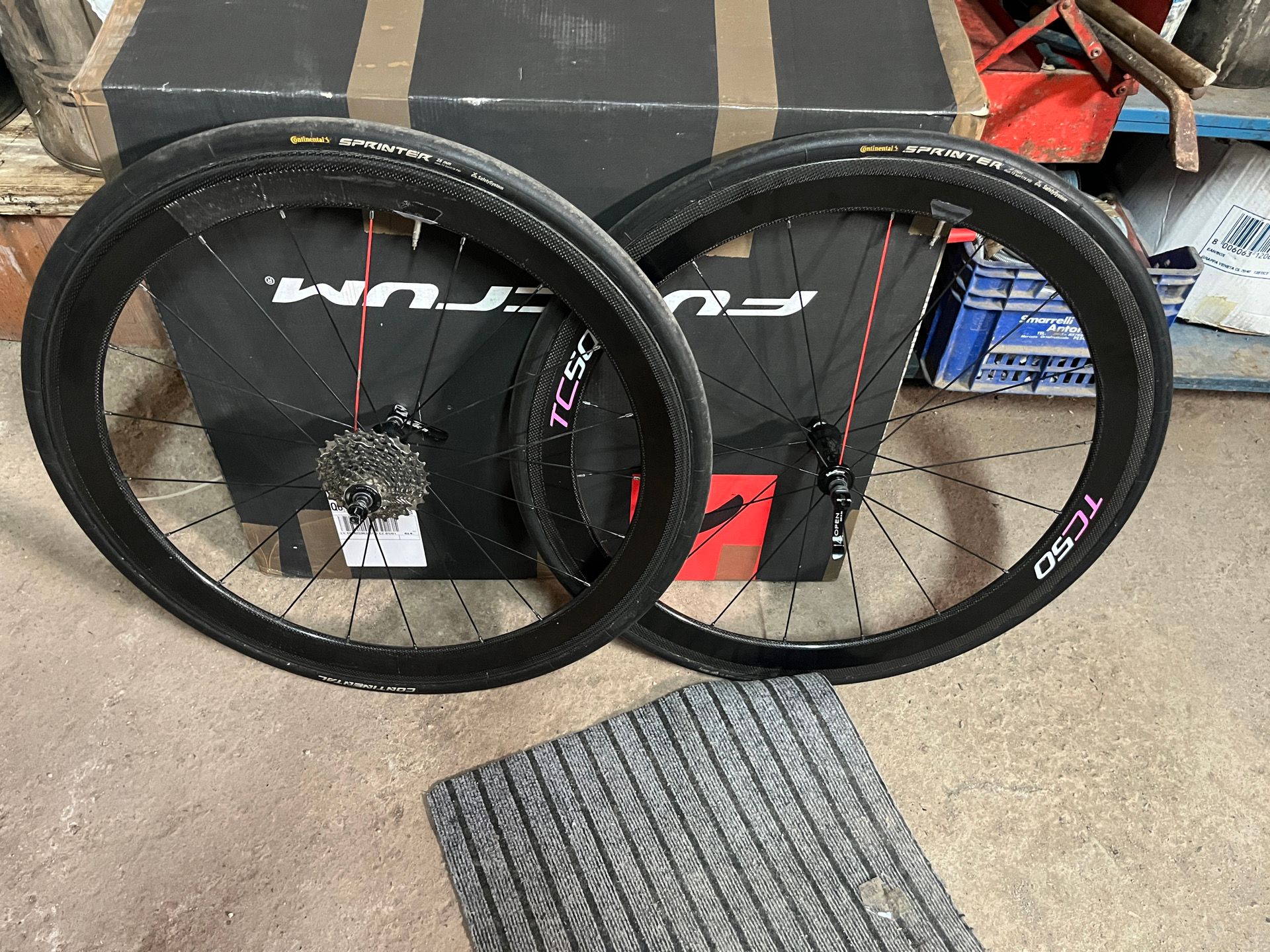 パーツ VISION TC50 Vision TC50 Carbon Tubular Wheelset