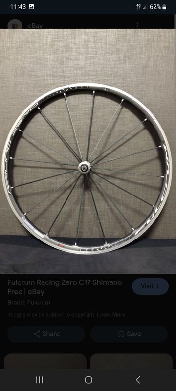 Używany Fulcrum Racing Zero Wheelset bike — zdjęcie 3 z 5