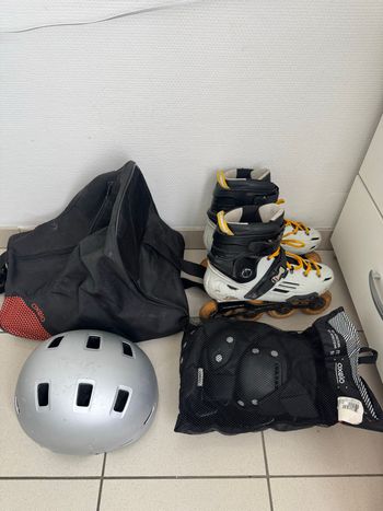 Oxelo, Roller freeride adulte mf500 light khaki Mobilité urbaine