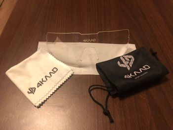 Used 4KAAD BEAT RACE Sportbrille Schwarz & Gold ZEISS Spiegelglas bike — image 4 of 4