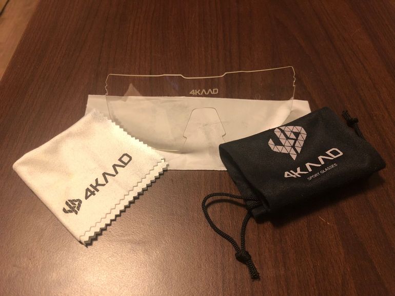 Used 4KAAD BEAT RACE Sportbrille Schwarz & Gold ZEISS Spiegelglas bike — image 4 of 4