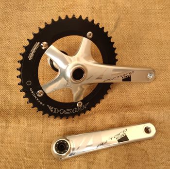 Miche, Pistard 2.0 Pista track fixed gear crankset 144BCD 170mm 48t 1/8 & BB
