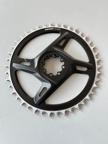 Sram, SRAMRed/Force X-Sync Chainring, 42T, Road, Direct Mount, 12/13-Speed, 8-Bolt, 6.5 mm offset, black/silver, E1