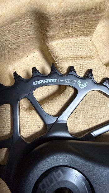 Used Sram S1000 Eagle Transmission DUB 55mm CL 34T 2025 bike — image 3 of 4