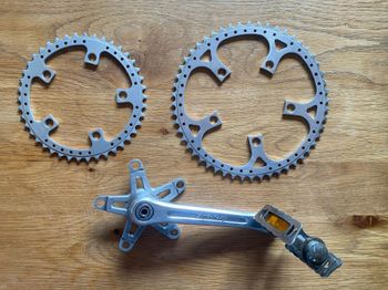 Used Sugino Super Maxy Crankset 170mm 54/42 bike — image 5 of 6