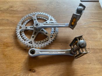 Used Sugino Super Maxy Crankset 170mm 54/42 bike — image 2 of 6