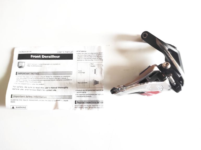 Used Shimano XTR FD-M9020-H Side-Swing Front Derailleur 2x11 Sp. High Clamp bike — image 2 of 8