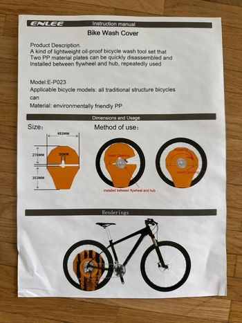 Used enlee Fahrrad Scheibenbremsen Wasch-Schutz 2025 bike — image 3 of 3