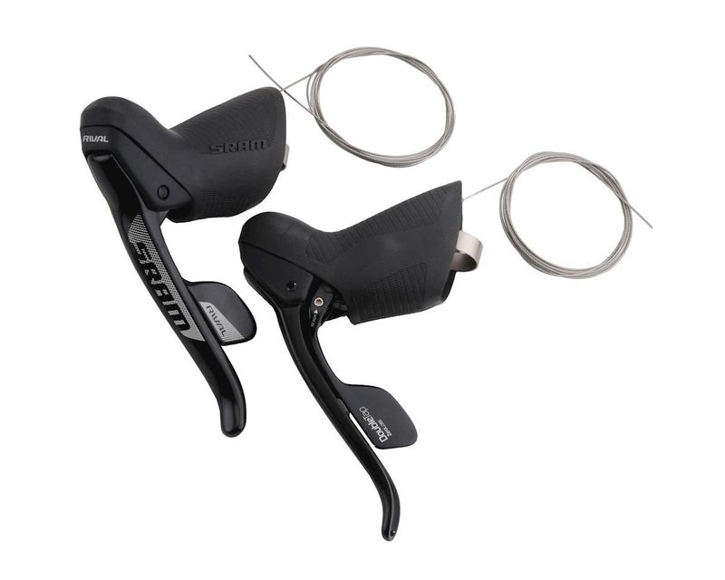 Brugt Sram Rival 22 DoubleTap Mechanical Shifters Set 2x11-Speed Black Drivetrain & Pedals
