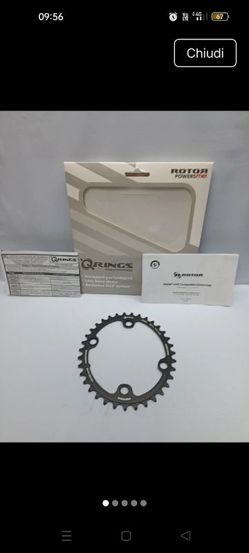 Brugt Rotor Q-Rings BCD107 35t Drivetrain & Pedals
