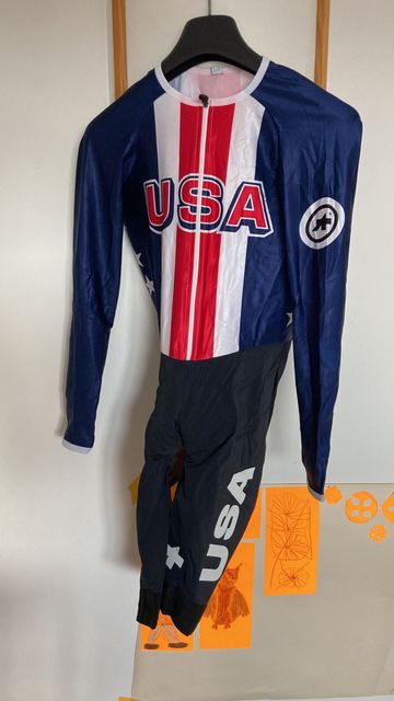 Brugt Assos Skinsuit Team USA Size S Cycling Clothing