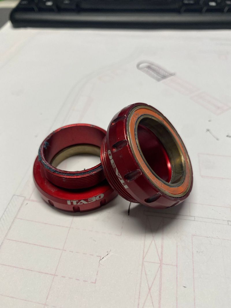 Used Rotor ITA30 Ceramic Bottom Bracket Cups 2025 bike — image 2 of 3