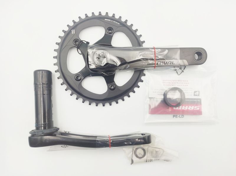 Used Sram RIVAL 1 BB30 Chainset 42T 11-speed X-Sync 170mm Black Drivetrain & Pedals