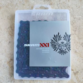 Sram, XX1 Eagle 12v Chain PowerLock Rainbow