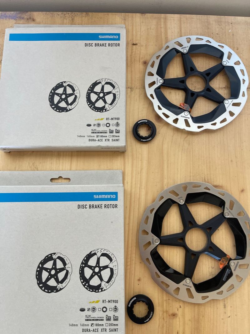Used Shimano XTR RT MT900 Centerlock Brakes