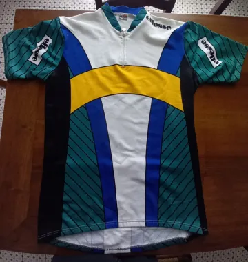 ellesse Men's Cycling Jersey Short Sleeve XL 1997 Cycling Clothing usato