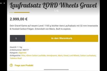 Tweedehands LORD Laufradsatz 2026 Wheels