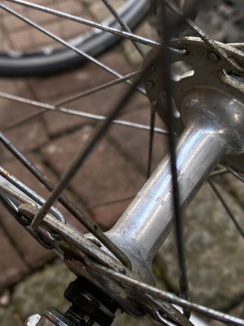 Used SUPER CHAMPION Laufradsatz Schlauchreifen Norma Naben Berg WWS Speichen 1970 bike — image 4 of 12