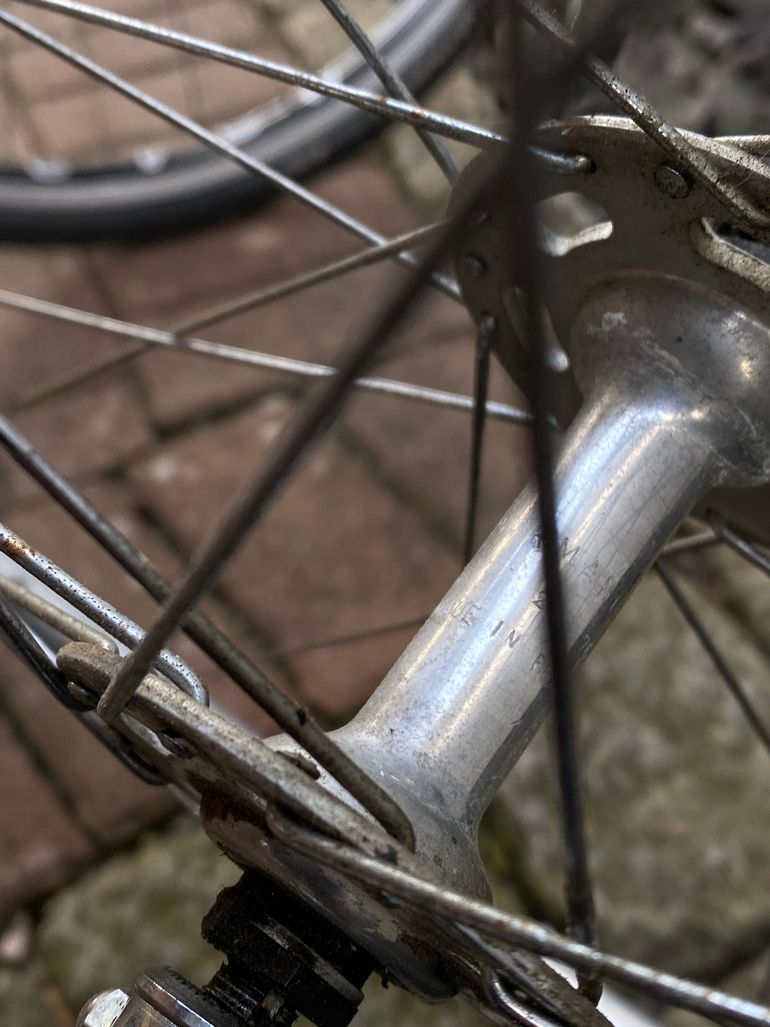 Used SUPER CHAMPION Laufradsatz Schlauchreifen Norma Naben Berg WWS Speichen 1970 bike — image 4 of 12